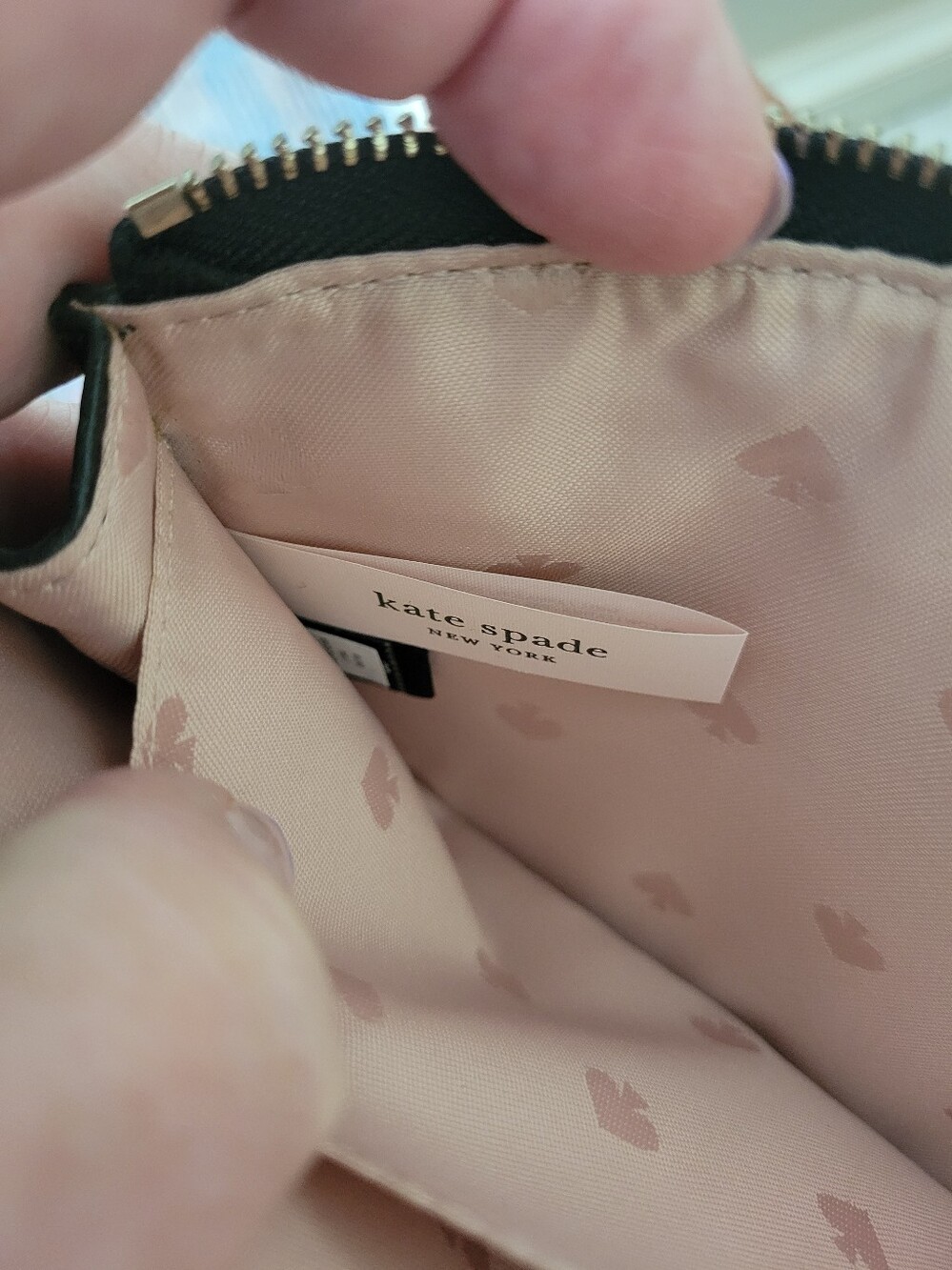 Kate Spade Black Pebbled Leather Bow Wristlet - Picture 4 of 7